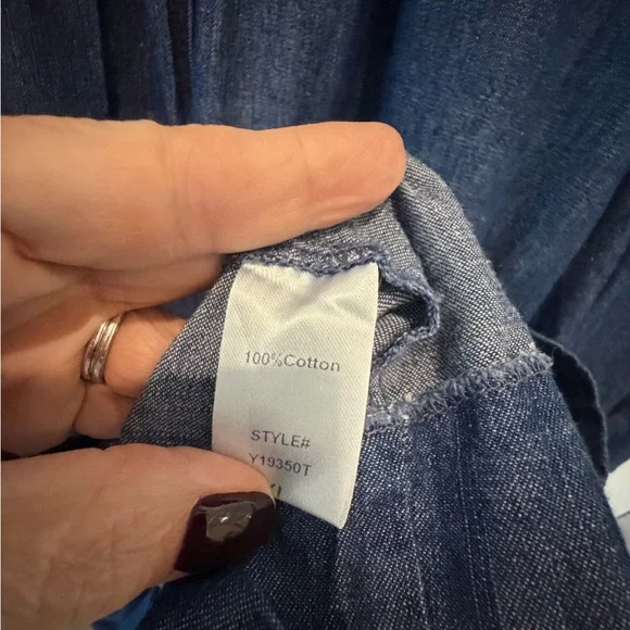 Pomander Place Long Sleeve Denim Dress - Picture 9 of 9